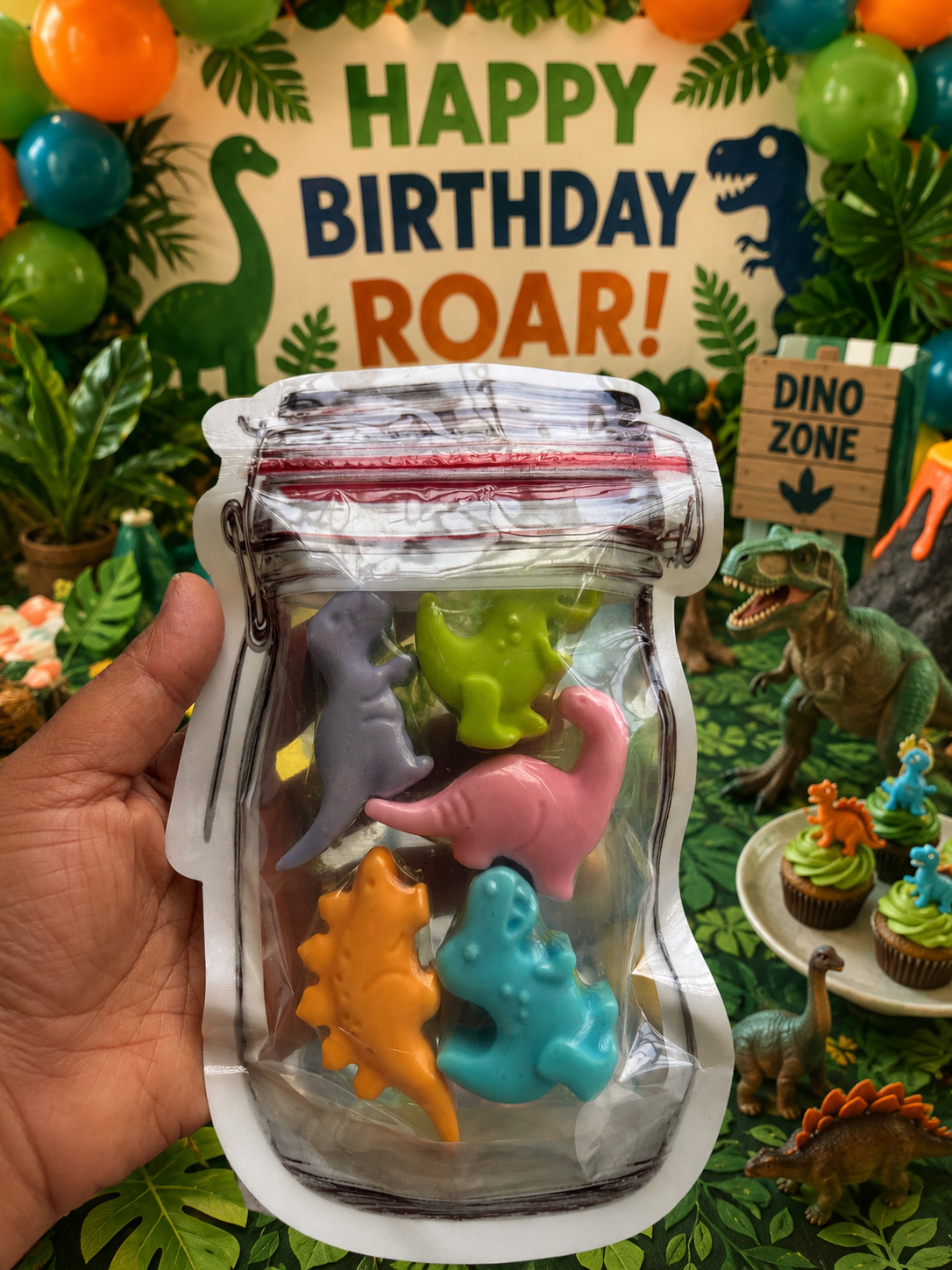 Dino theme Soap Pouch